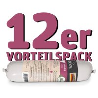 12x Hundewurst Rind pur 600g