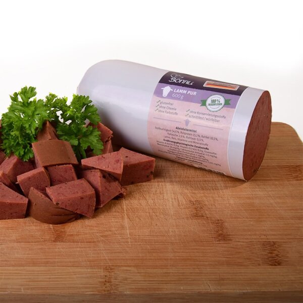 12x Hundewurst Lamm pur 600g