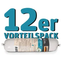 12x Hundewurst Lachs pur 600g