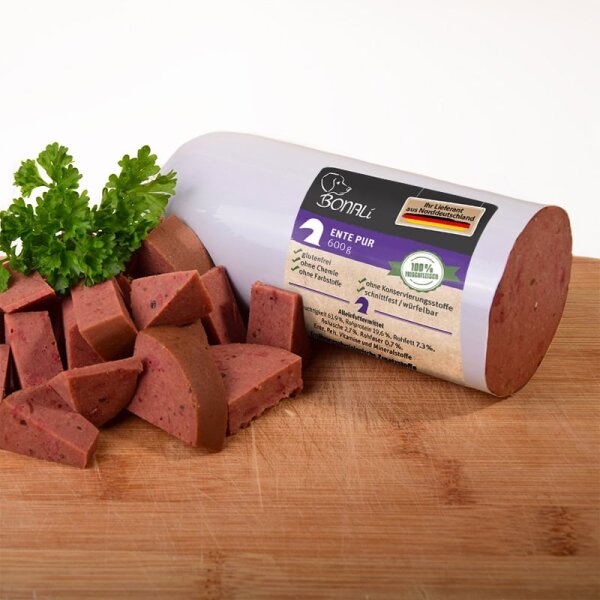 12x Hundewurst Ente pur 600g