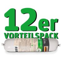 12x Hundewurst Hirsch pur 600g